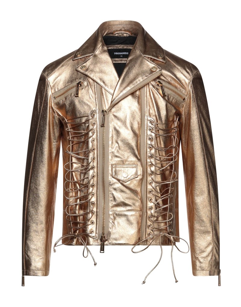 Мужская кожаная куртка Dsquared