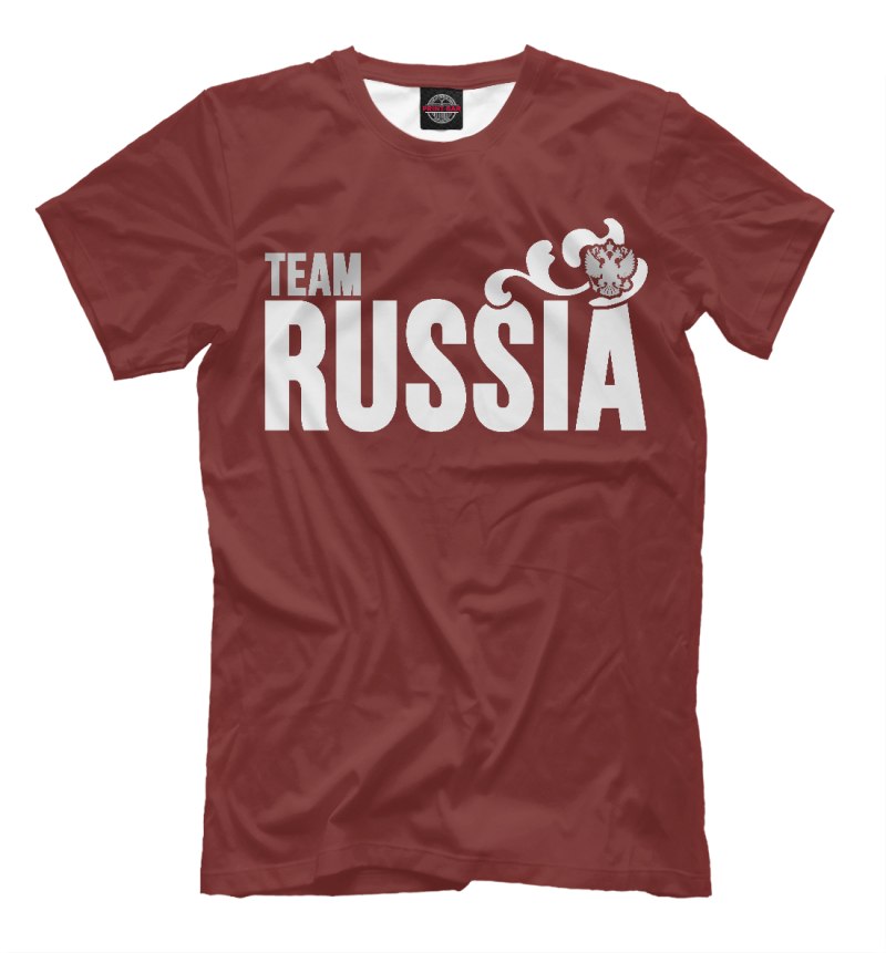 Майка с надписью Russia