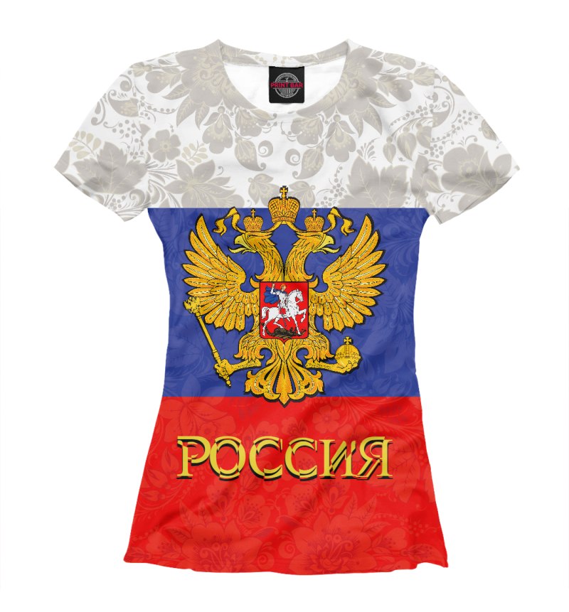 Женская футболка Россия