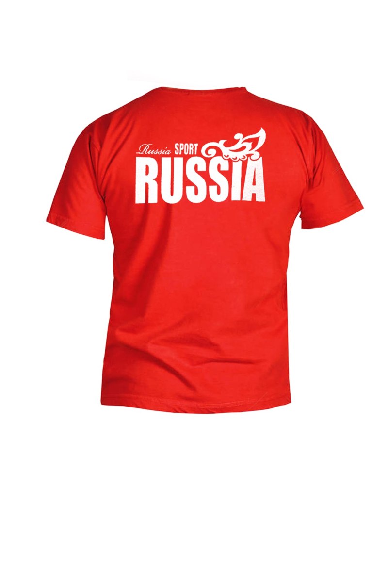 Футболка Russia красная