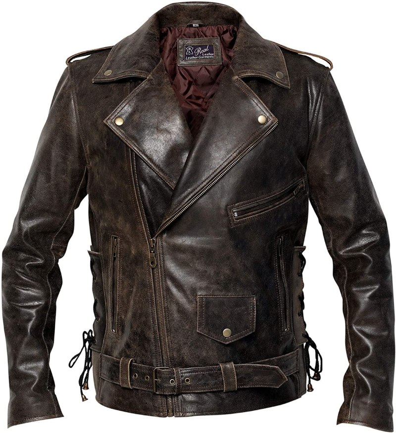 Байкерская куртка est 35 Redwood Aviation Team real Leather