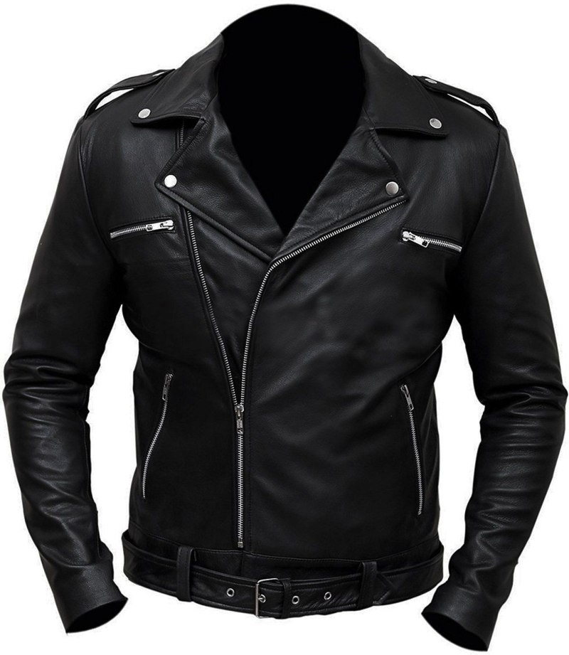 Negan Leather Black Jacket