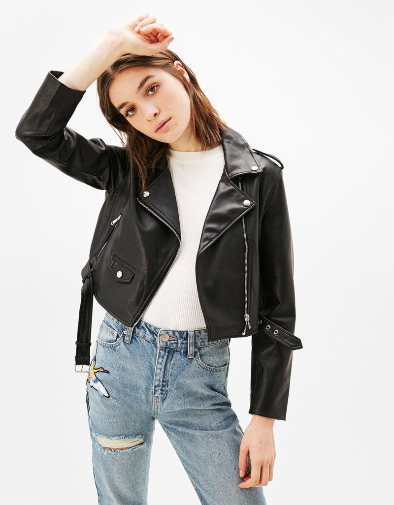 Bershka Faux Leather Jacket