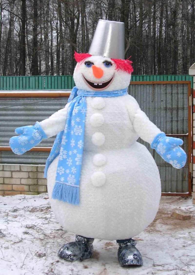 Снеговик ростовой