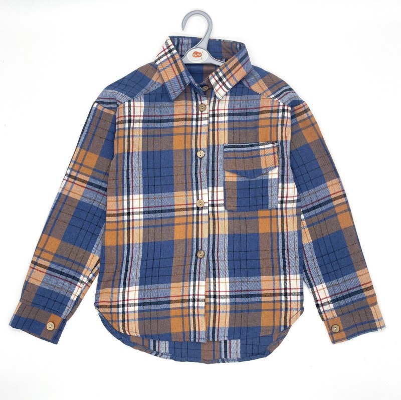 Рубашка в клетку детская