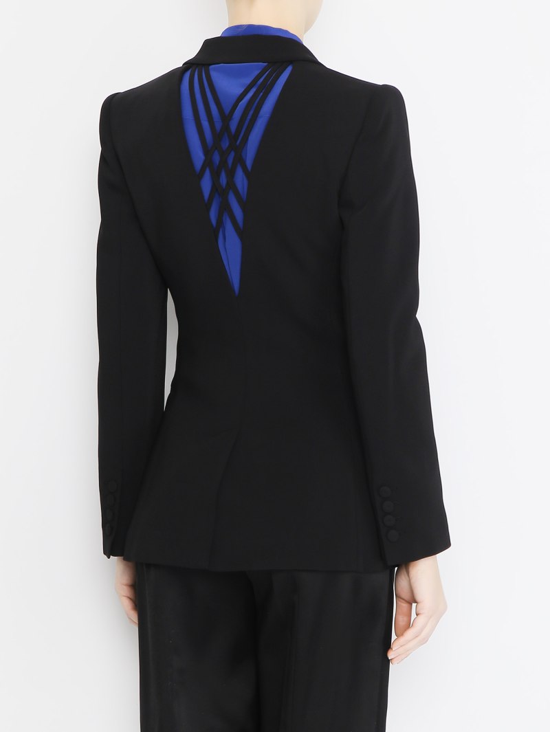 Пиджак с вырезом на спине женский