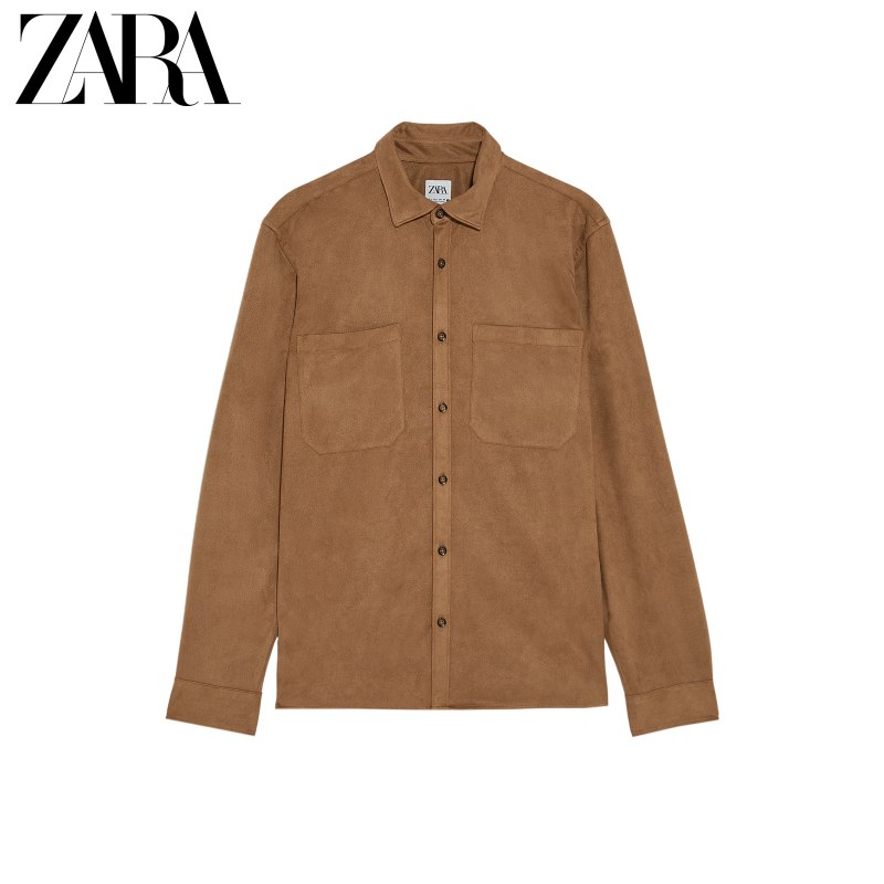 Zara замшевая куртка мужская бежевая 2018