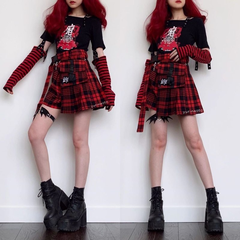 Goth outfit Грандж 2019 одежда