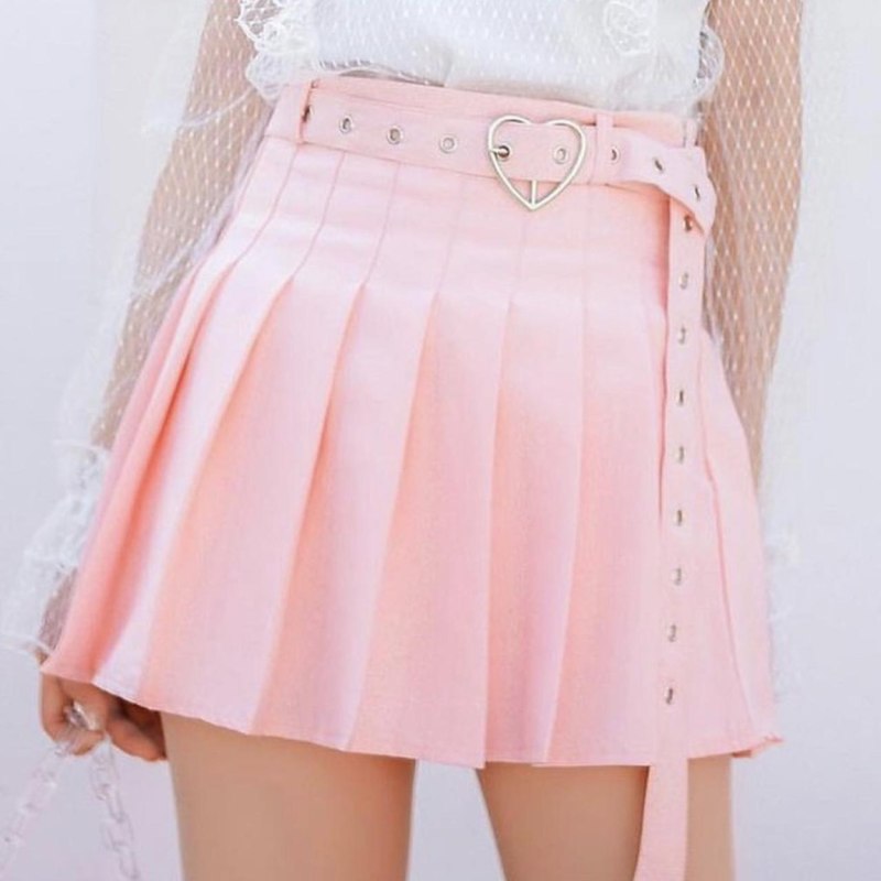 Плиссированная мини юбка с ALIEXPRESS