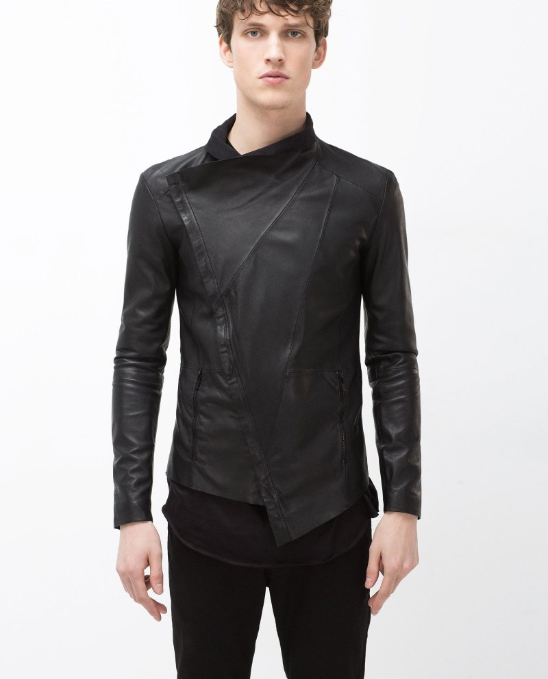 Leather Jacket men Zara