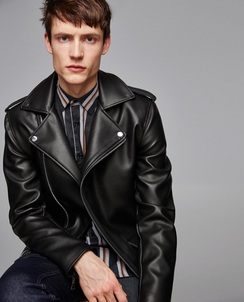 Косуха Zara черная мужская