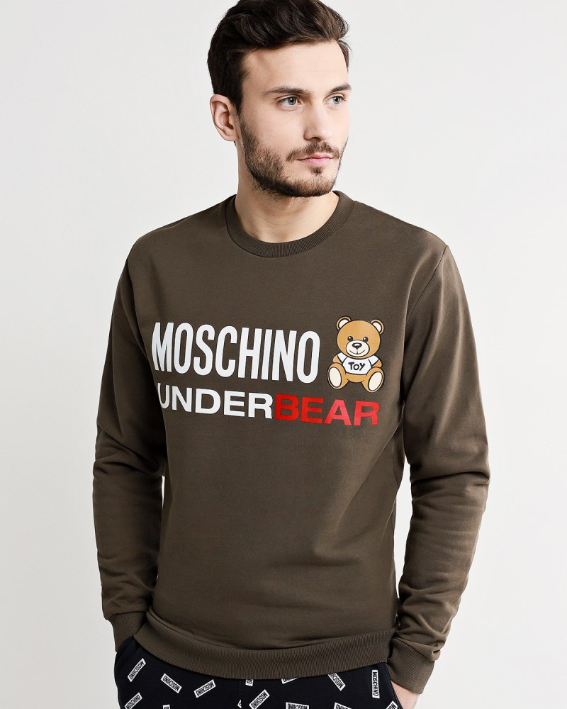 Свитшот мужской Moschino underwear на плечах