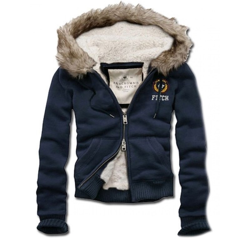 Толстовка на меху Abercrombie & Fitch женская с капюшоном