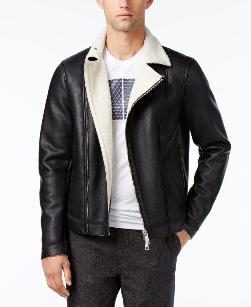 Armani Exchange Leather Jacket