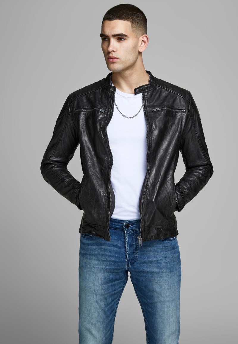 Jack Jones куртка кожаная JJS Kale