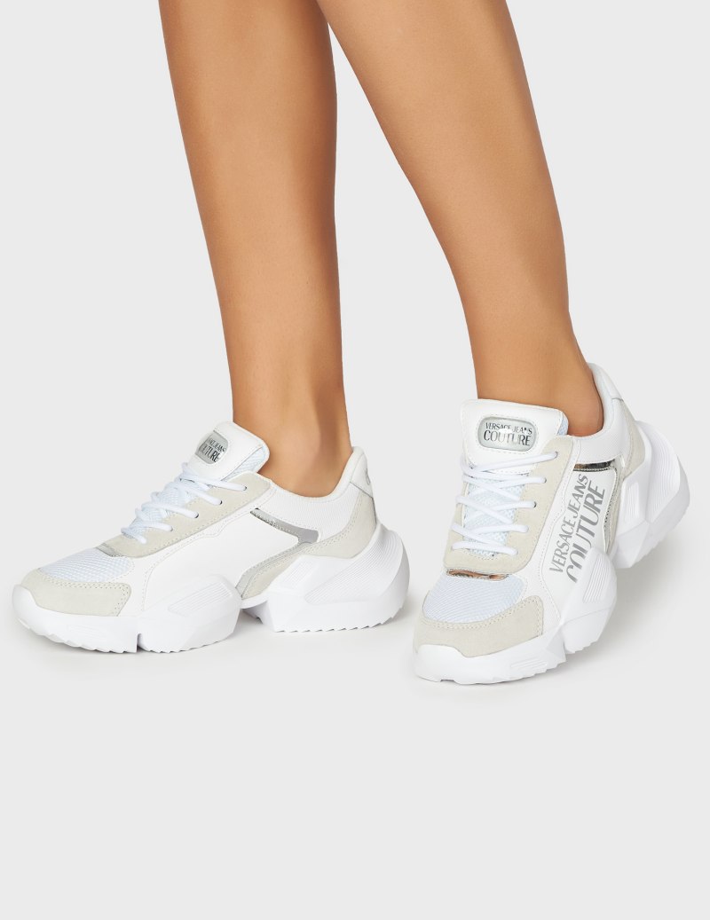 Versace Jeans Couture кроссовки женские белые