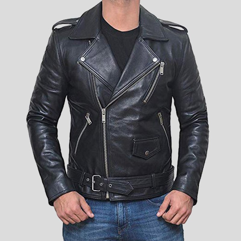 Мужская кожаная куртка real Leather