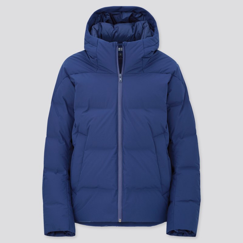 Пуховик Uniqlo мужской синий