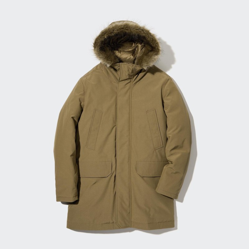 Пальто с капюшоном Uniqlo