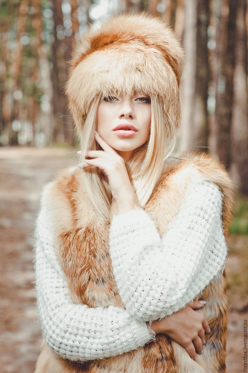 Шапка из лисы Брыльска