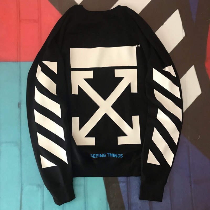 Свитшот off White мужской черный