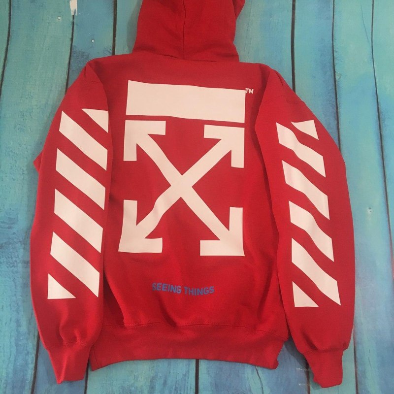 Красная кофта off White