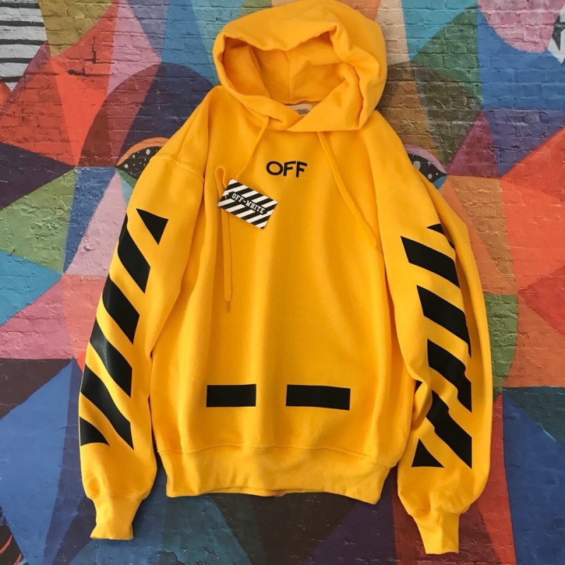 Худи off White желтая