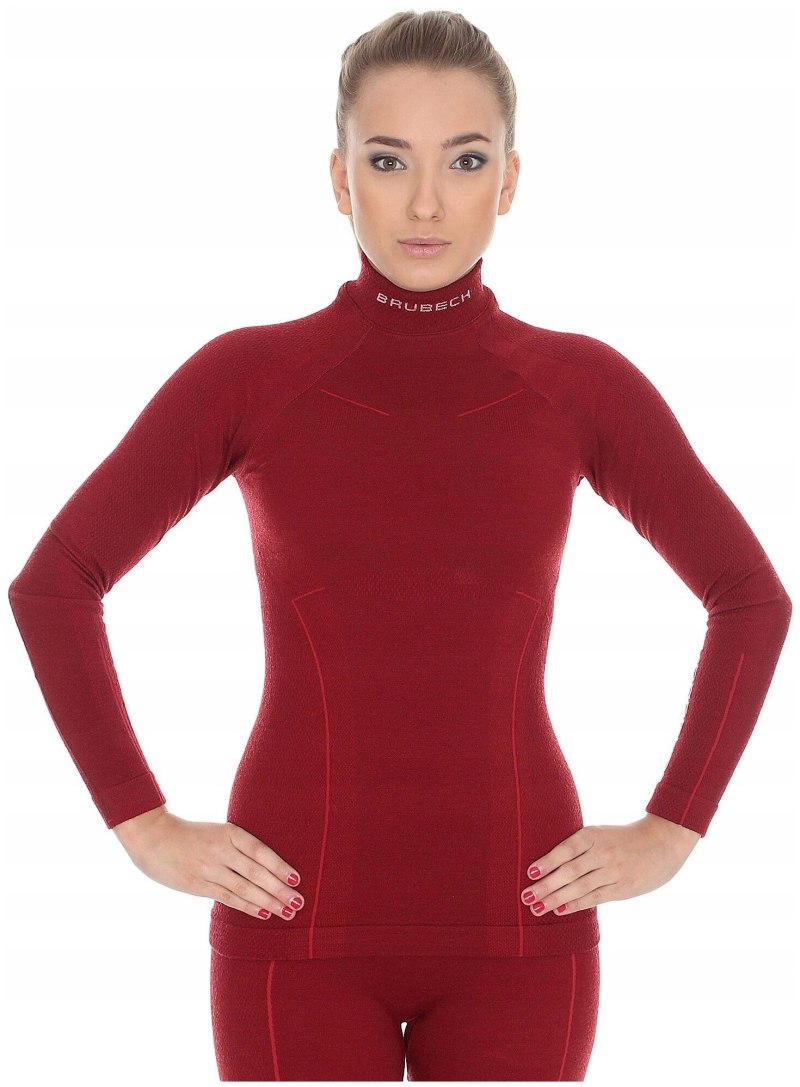 Термобелье (футболка, дл. Рукав) женское Brubeck Wool Merino, черный l