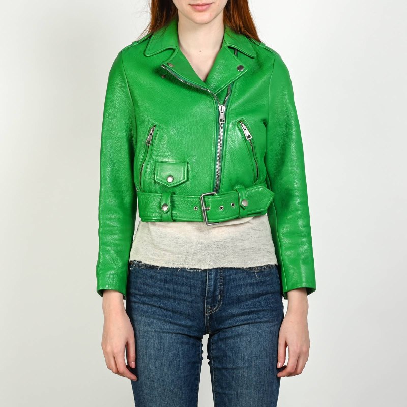 Кожаная куртка acne Studios женская