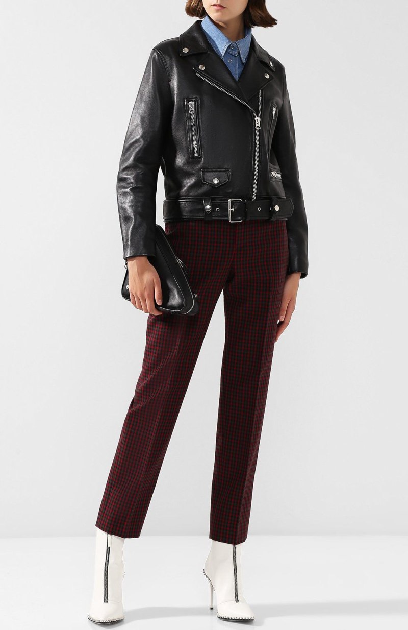 Кожаная куртка acne Studios женская