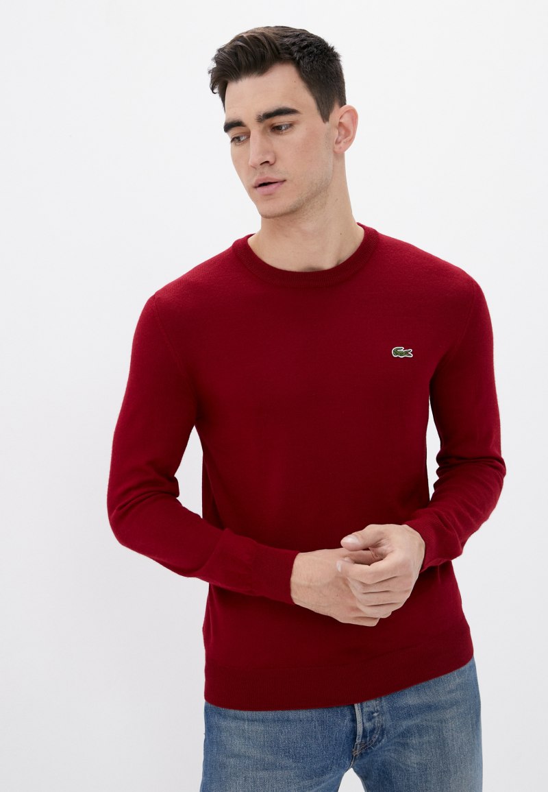 Пуловер Lacoste мужской красный