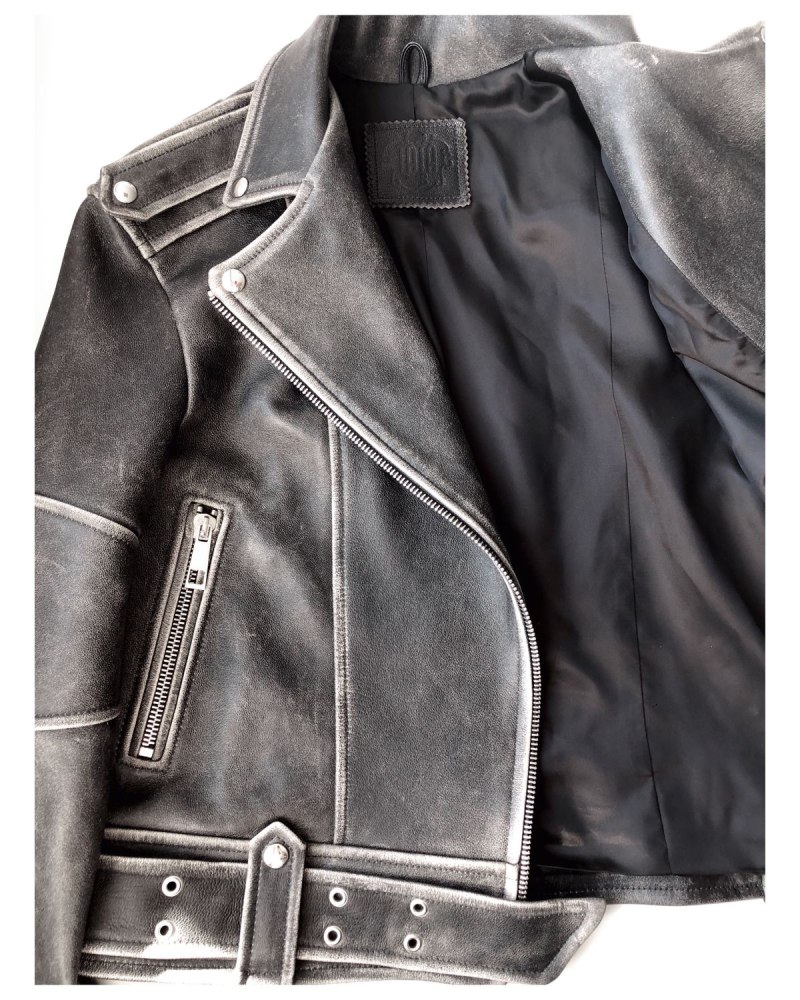 Косуха кожа h&m Studio 2023 Biker Jacket кожанка