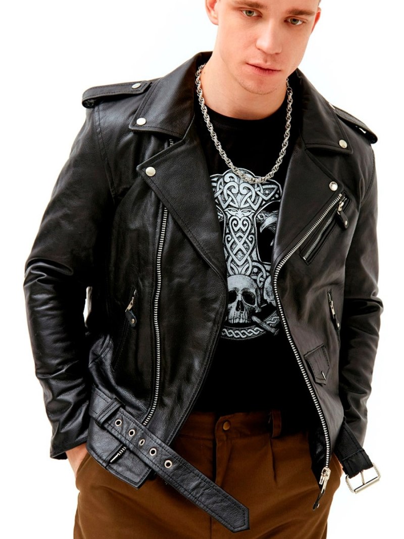 Косуха кожаная мужская ROCKMERCH