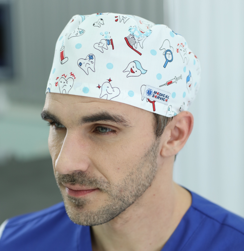 Медицинская шапочка мужская