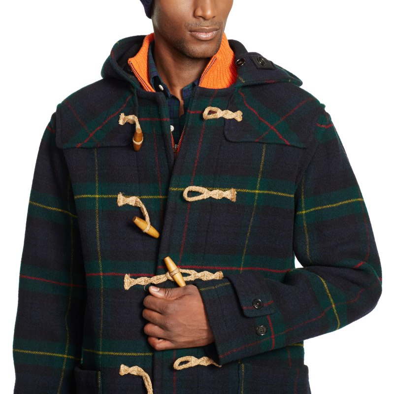 Ralph Lauren Rugby Plaid Hooded Jacket 80% down filling