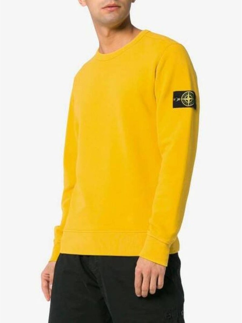 Свитшот Stone Island желтый