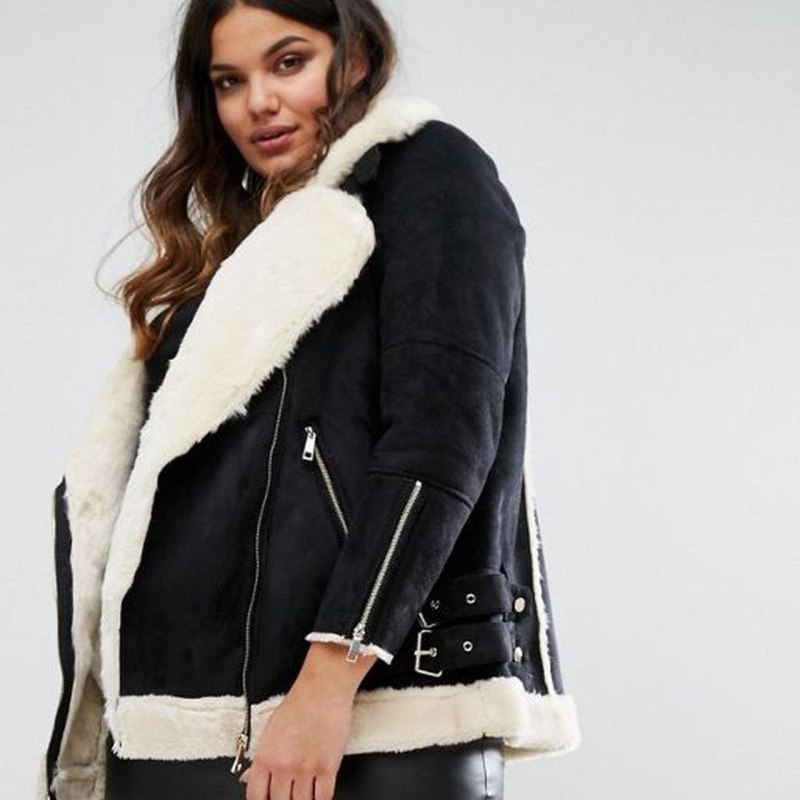 Дубленка River Island Авиатор