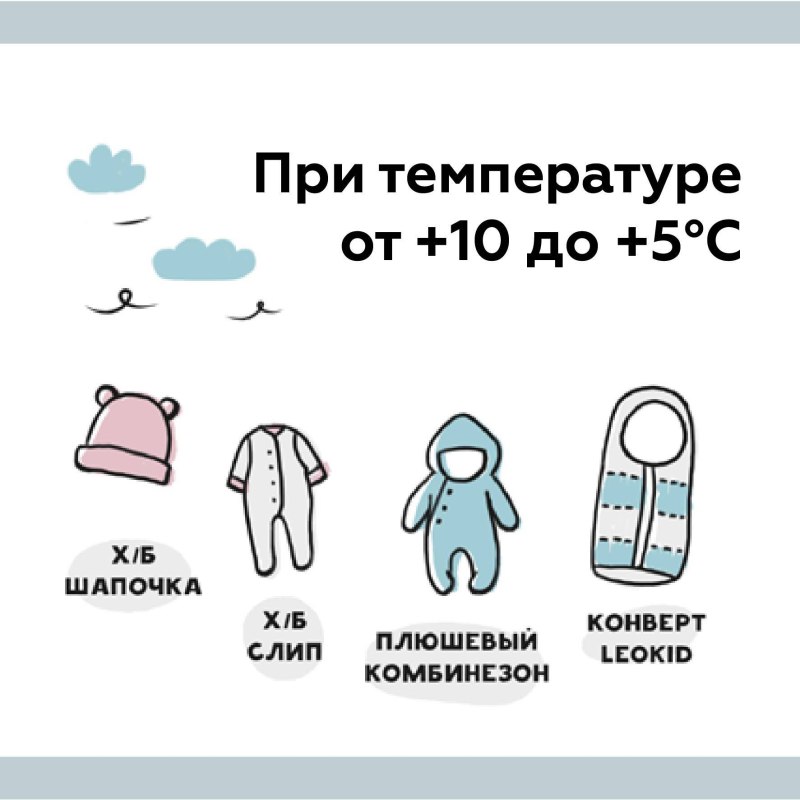 Как одевать грудничка в 6 градусов