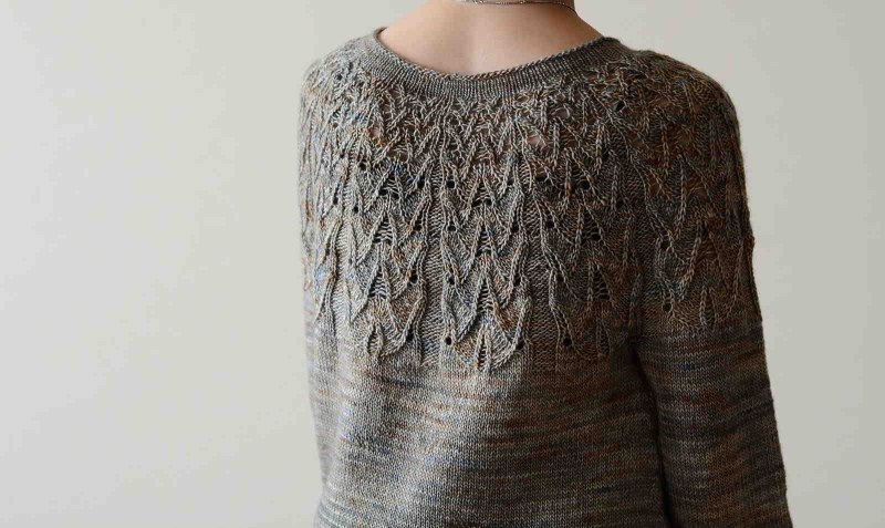 Пуловер Yoke pattern by Yoko hatta с круглой кокеткой
