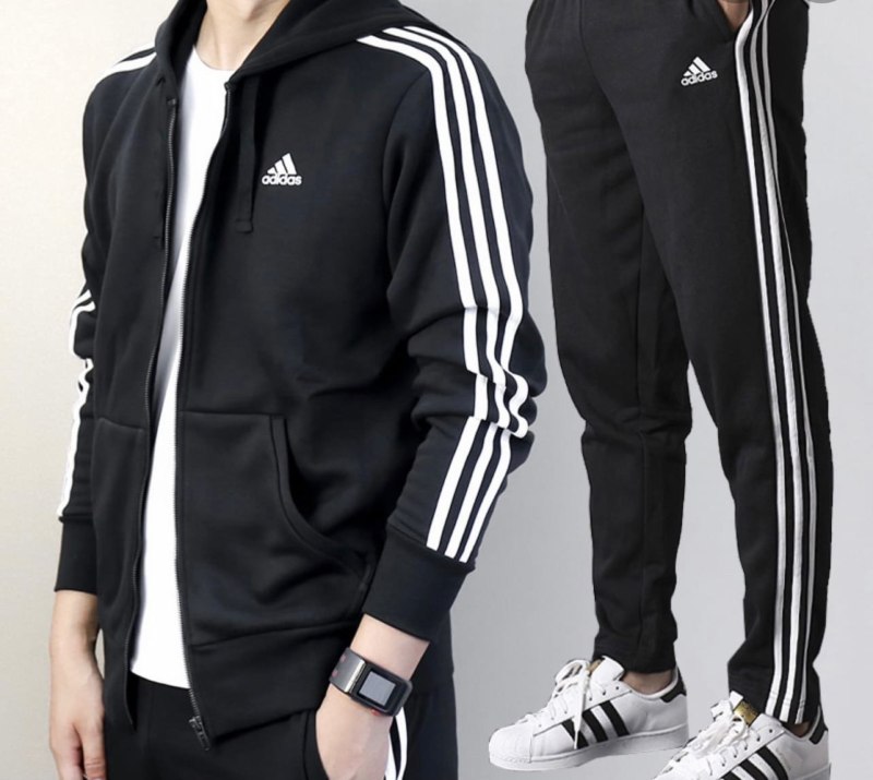 Adidas спортивный костюм мужской черный 2023