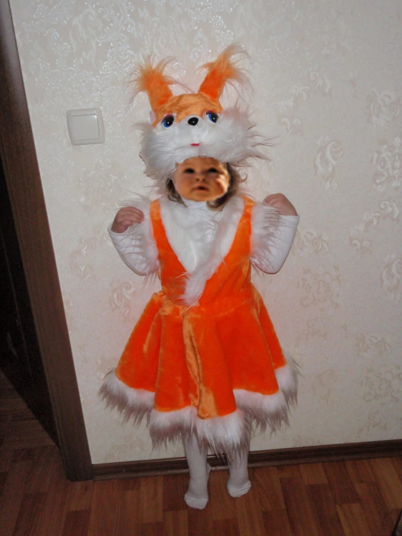 Костюм белочки для девочки на новый год