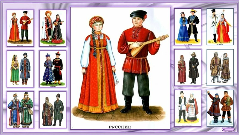 Наряды разных народов