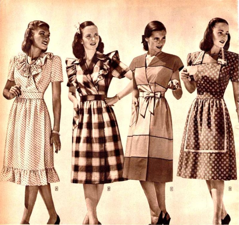 Мода 1940-х годов женщины СССР