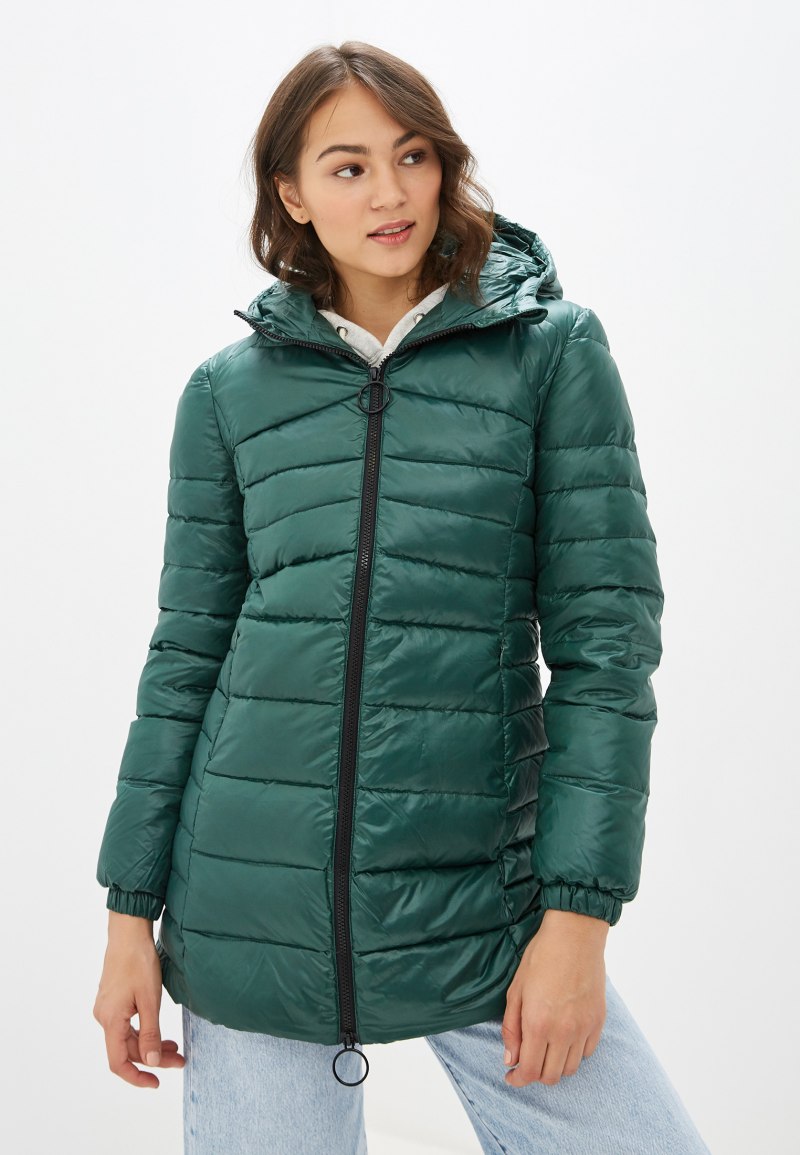 Зеленый пуховик United Colors of Benetton