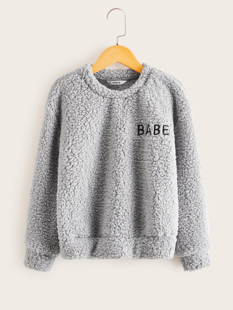 SHEIN плюшевая толстовка