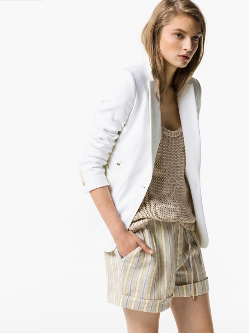Жакет белый massimo Dutti