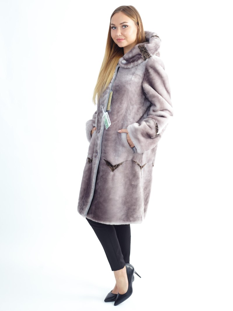 Шуба мутоновая bx18338 Снежная Королева