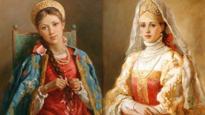 Кокошник крестьянки древняя Русь