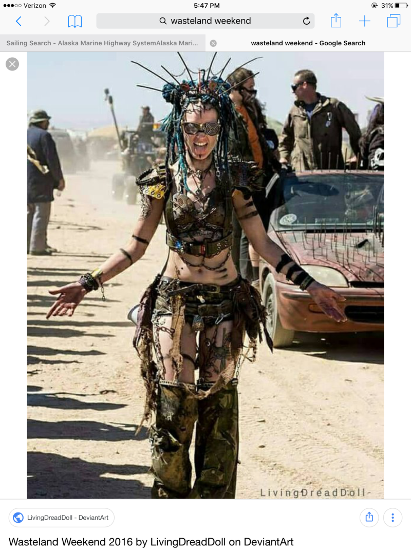 Wasteland Mad Max женские костюмы