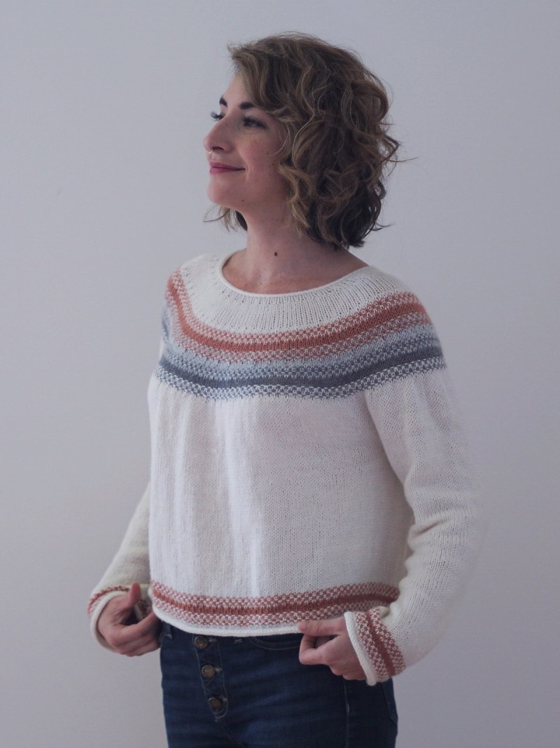 Пуловер спицами Abbey из Knitscene 2011 Fall